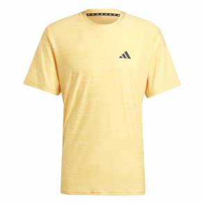 Kort�rmet T-shirt til M�nd Adidas Essentials Tr-Es Stretch Gul