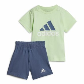 Sportstj til Baby Adidas Bl Cotton Set Infantil Bl Lysegrn