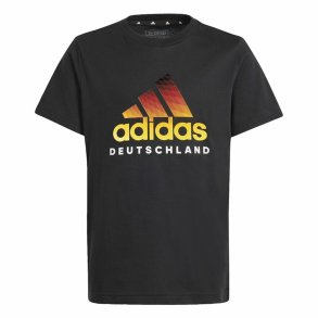 Kortrmet T-shirt Adidas Deutschland Sort