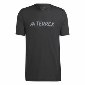 Kortrmet T-shirt til Mnd Adidas Mt Log Tech Sort