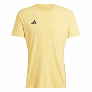 Kortrmet T-shirt til Mnd Adidas Adizero Essentials Gul