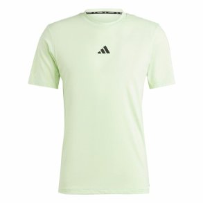 Kortrmet T-shirt til Mnd Adidas Essentials Wo Logo Limegrn