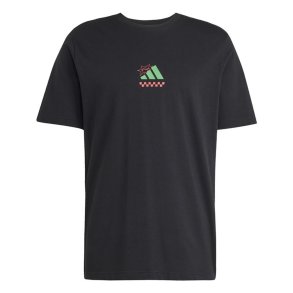 Kort�rmet T-shirt til M�nd Adidas Pizza Sort