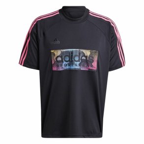 Kort�rmet T-shirt til M�nd Adidas Tiro Aop