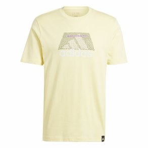 Kortrmet T-shirt til Mnd Adidas Codes Bos Graphic Gul