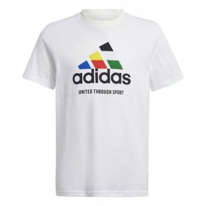 Brne Kortrmet T-shirt Adidas Nations Hvid