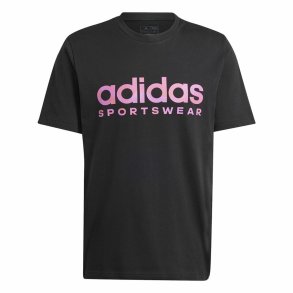 Kortrmet T-shirt til Mnd Adidas House Of Tiro Summer Linear Graphic Sort