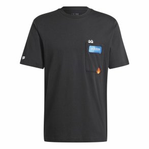 Kortrmet T-shirt til Mnd Adidas Remoji Pocket Graphic Sort