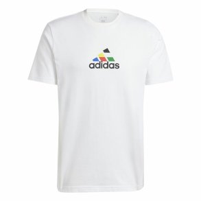 Kortrmet T-shirt til Mnd Adidas House Of Tiro Nations Graphic Hvid
