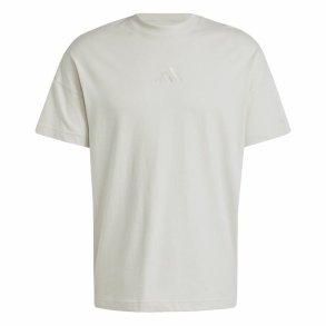 Kortrmet T-shirt til Mnd Adidas All Szn Hvid Beige
