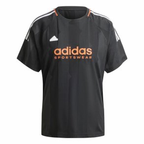 Kortrmet T-shirt til Kvinder Adidas Tiro Cut Sort