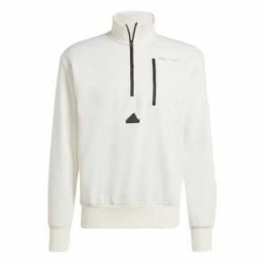 Sweaters uden Htte til Mnd Adidas City Es e Fleece Half-Zip Hvid XXL