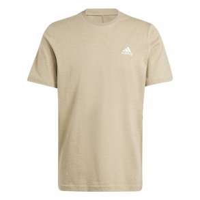 Kortrmet T-shirt til Mnd Adidas Seasonal Essentials Melange Beige