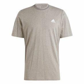 Kortrmet T-shirt til Mnd Adidas Seasonal Essentials Brun Lysegr