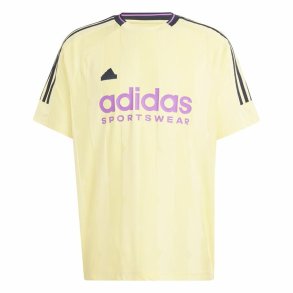 Kortrmet T-shirt til Mnd Adidas House Of Tiro Jacquard Gul