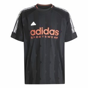 Kortrmet T-shirt til Mnd Adidas House Of Tiro Jacquard Jersey Sort