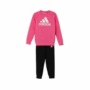 Trningsdragt til brn Adidas Essentials Sort Pink