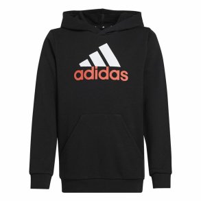 Sweatshirt med htte til piger Adidas Essentials Sort
