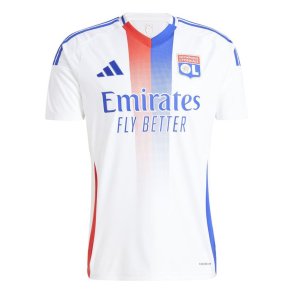 Kort�rmet fodboldtr�je til m�nd Adidas Olympique Lyonnais 24/25 Home