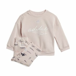 Trningsdragt til brn Adidas Brand Love Jogger Pink
