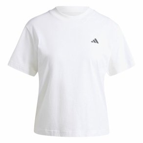 Kortrmet T-shirt til Kvinder Adidas Essentials Hvid