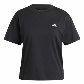 Kortrmet T-shirt til Kvinder Adidas Essentials Sort