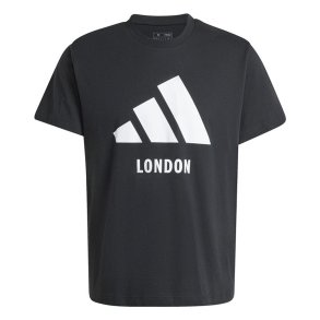 Kort�rmet T-shirt til M�nd Adidas London Sort