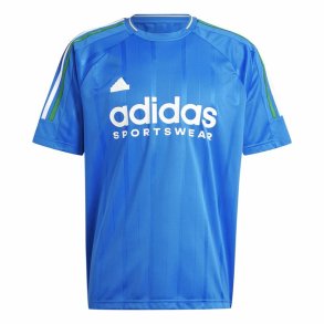 Kortrmet T-shirt til Mnd Adidas Tiro Nations Pack Bl Hvid