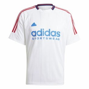 Kortrmet T-shirt til Mnd Adidas Tiro Nations Pack Hvid