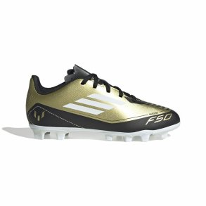 Fodboldstvler til brn Adidas F50 Club Messi Hvid Gylden