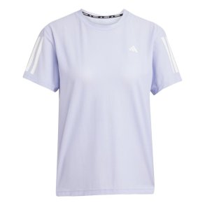 Kort�rmet T-shirt til Kvinder Adidas Own the Run Lavendel Running