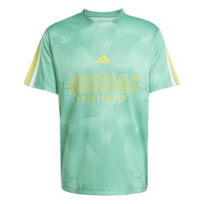 Kort�rmet T-shirt til M�nd Adidas Tiro Np Hvid Akvamarin