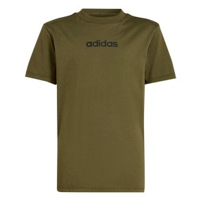 B�rne Kort�rmet T-shirt Adidas Lin 160 Sort Khaki