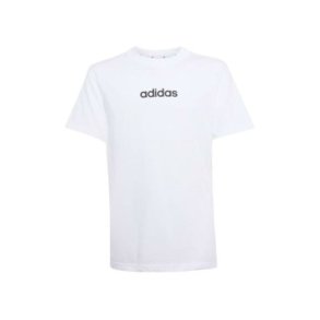B�rne Kort�rmet T-shirt Adidas J LIN TEE 160 JC9747 Hvid