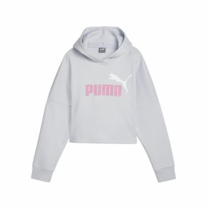 Sweatshirt med htte til piger Puma Ess Logo Cropped Hoodie G
