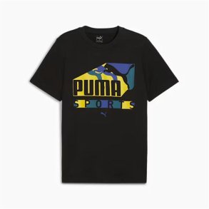 Kortrmet T-shirt til Mnd Puma Graphics Puma Sports Club