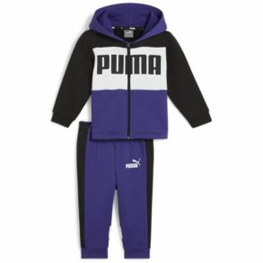 Trningsdragt til brn Puma Minicats Colorblock Jogger Lilla