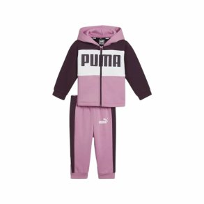 Trningsdragt til brn Puma Minicats Colorblock Lilla
