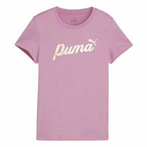 Brne Kortrmet T-shirt Puma Essentials+ Script Metallic G
