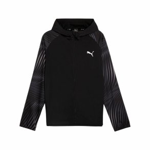Sport Jakke til M�nd Puma Run Favorite Aop Woven Sort