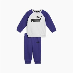 Trningsdragt til brn Puma Minicats Ess Raglan Jogger Fl Marinebl