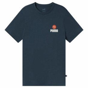 Kortrmet T-shirt til Mnd Puma Bppo-000745 Mrkebl