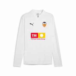 Trning sweatshirt til voksne Puma Valencia C.F. Hvid