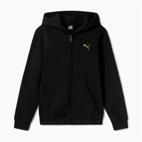 Jakke Brns Puma Essentials+ Graphic Hoodie Fz Sort