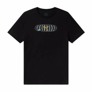 Kortrmet T-shirt til Mnd Puma Ess+ Graphic Sort