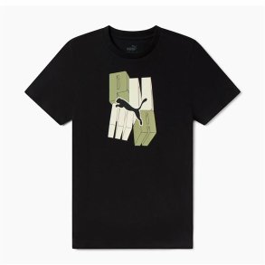 Brne Kortrmet T-shirt Puma Essentials+ Graphic Sort