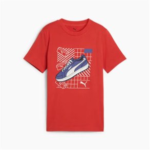 B�rne Kort�rmet T-shirt Puma Graphics R�d