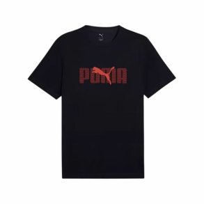 Kort�rmet T-shirt til M�nd Puma Essentials Sort