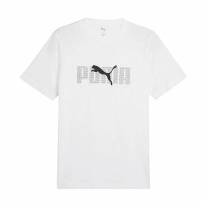 Kort�rmet T-shirt til M�nd Puma Essentials Hvid