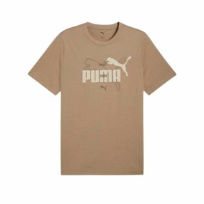 Kort�rmet T-shirt til M�nd Puma Essentials Logo Lab Summer Lys brun